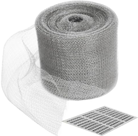 Tamis en maille métallique | Treillis métallique efficace à 1 volume, filtre filet, treillis d'acier découpable pour la maison, remplissage des trous, filtre d'évacuation, anti-souris, protection des