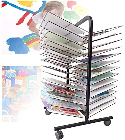 WQZzjm Abnehmbarer Trockenständer für Kinderkunst, Trockenständer für pädagogische Produkte, schützt Kunstwerke beim Trocknen, normalerweise geeignet für Künstlerleinwandtafeln, Papier, Drucke