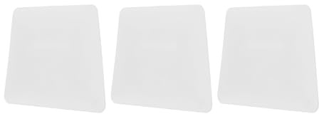 QUARKZMAN 3 Piezas Herramienta de Espátula para Envoltura de Vinilo Blanco | Raspador de Película de Vinilo para Coche de 4 Pulgadas, Trapezoidal, Espátula de Vinilo