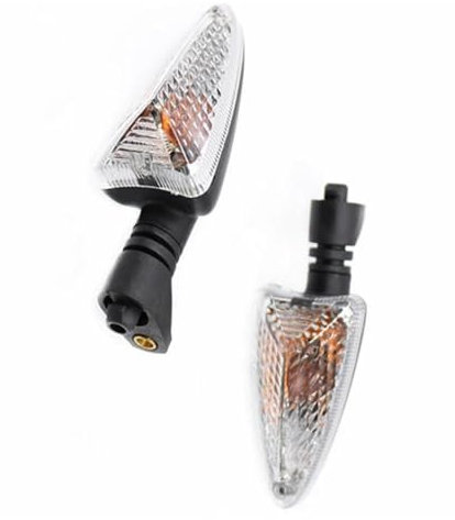 SHYYBD Indicatori di Direzione Indicatori di Direzione Anteriori per Motociclette, Lampada per Aprilia SSXV 550 750 1200 Dorsoduro RS4 125 4R 1000R NA 850GT 850 Mana SL 750 Shiver Frecce Moto(Chiaro)