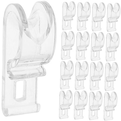 MAGICLULU 20 Ganchos Transparentes para Cortinas Enrollables Clips para Cortinas Ganchos para Cadenas De Persianas Ganchos De Fijación para Persianas Verticales Cadenas Romanas Y