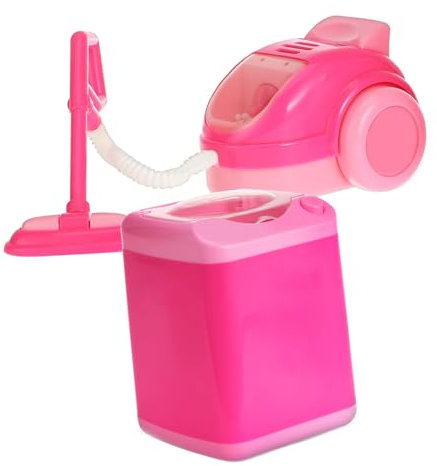 ERINGOGO Miniatur-waschmaschinenmodell Für Junge Mädchen Staubsaugerspielzeug Reinigungsspielzeug Mit Spielzeug-vorbildgeräten Für Puppenhaus Und Küche Rollenspielset Für Kleinkinder