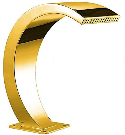 HUIBBGO Fontana a Cascata per Piscina, Fontana Rettangolare in Acciaio Inox per Piscina da Giardino, per Piscine interrate, Fontana a Cascata per Piscina da Esterno