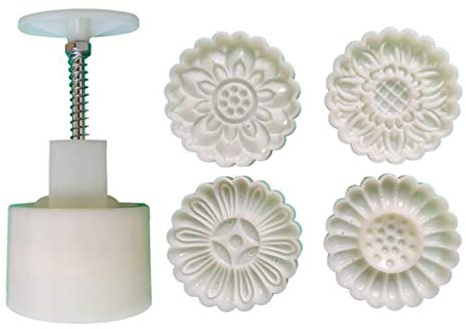Stampi per dolci a forma di fiore, stampo per biscotti cinese MidAutumn Maker strumento di decorazione per fare biscotti MidAutumn Festival Maker Strumento di cottura