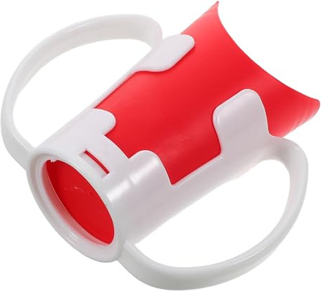 TOYANDONA Gobelet à Bec pour Personnes Âgées, Tasse Curieuse en Pp avec Poignée, Découpe en U et Support Amovible, Usage Quotidien