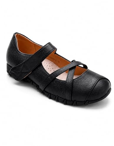 Primtex Chaussures Confort Femme Grande Pointure 41-44 Style Ballerines Confortables orthopédiques Semelle Cuir