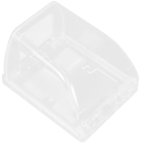 ORFOFE Boîtier de Prise Électrique Étanche Type 86 Transparent Grand Format, Protection Murale Anti-éclaboussures en Matériau Imperméable Épais, Adapté pour Salle de Bain et Chauffe-eau