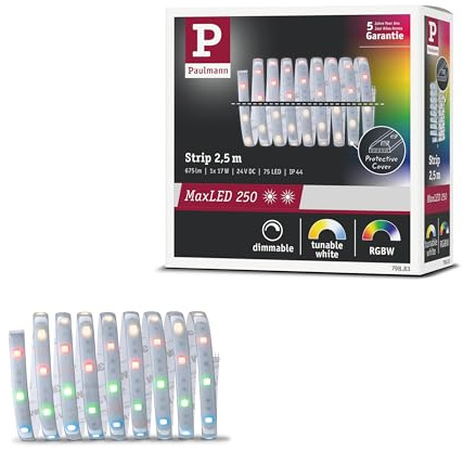 Paulmann MaxLED 250 RGBW Strip, beschichtet, 2,5m, IP44, Farbwechselfunktion, Protecting Cover
