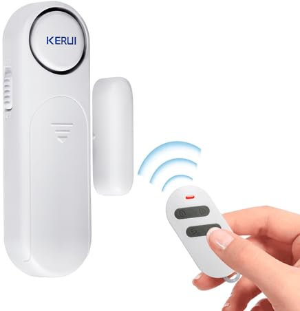 TOWODE Türalarm, Fensteralarm 120dB Kabellos Tür Fensterkontakt Sensor Alarm mit Fernbedienung 3 Modi Türalarm für Ihr Zuhause, Kinder, Laden Sicherhei