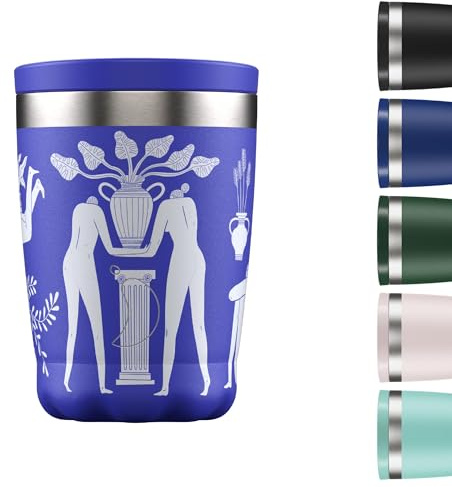 Chillys Unisex – Adultos Greek Dream Blue Coffee Cup, 340 ml