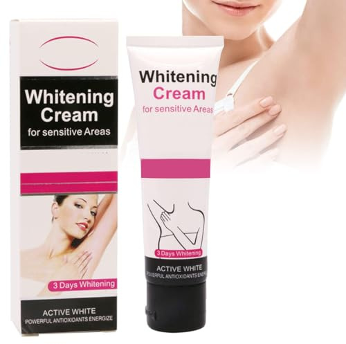 J TOHLO Underarm Whitening Cream,Aufhellende Creme,Achsel Aufhellungs Creme,Hautaufhellungscreme für den Körper,für Achselhöhle,Knie,Ellbogen,Empfindliche und private Bereiche 50ML