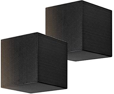 yanhe 10 x 10 x 2 Stück Wasserreinigung, Würfel-Aktivkohle-Nano-Wasserreinigungsfilter für Wasser-Aquarium, Fischtank, Aktivkohle-Pellets