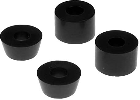 Folpus Skateboard High Elastic PU Longboard Truck Bushings Dichtung Shock Pad Fish Plate Viele Farben Durometer, Schwarz 100A
