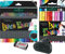 Faber-Castell 116450 - Buntstifte Blackwood, Black Edition, 50er Etui, leuchtende Farben mit weichem Abstrich, schwarzes Holz (100 Stück (1er Pack), Malset II)