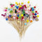 100 Stück 12cm Cocktailspieße,Holz Obst Fingerfood Sticks,Gemischte Farbe Cocktail Sticks,Holz Fingerfood Spieße,Gut für Grillgerichte,Obstspieße,Vorspeisen,Cocktaildekoration,für Partydekoration