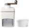 Ghiaccio rasato per uso domestico Ghiaccio manuale portatile Sabbia ispessimento Ghiaccio Sabbia Ghiaccio manuale Formaggiera Da Tavola (White, One Size)