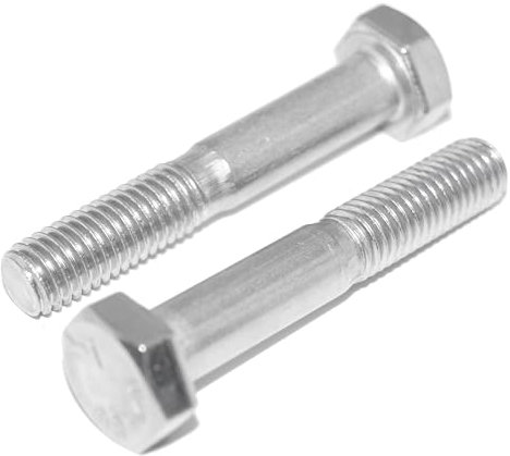 Lot de 4 vis à tête hexagonale M12 x 140 en acier inoxydable A2/V2A avec tige DIN 931 / ISO 4014, vis de machine