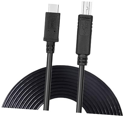 Gadpiparty Cable De Impresora Usb Tipo c 5 Metros Cable De Datos Connecta Teclado Ratón Escáner Impresora
