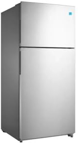 Deals Element ERT18CSCS 30 Inch Freestanding Top-Freezer Refrigerator Energy Star rated with No Frost System, 18.0 cu. ft. Capacity, Adjustable shelves, in Stainless steel