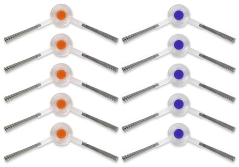 Spazzole laterali di ricambio compatibili con aspirapolvere Narwal Freo/Freo X Ultra Series, spazzole laterali per robot aspirapolvere (10 pezzi)