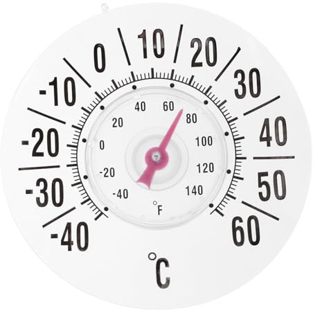 Happyyami Termometro Per Finestra Ad Alta Precisione Termometro Trasparente Con Ventosa Per Interni Per Misurare La Temperatura Interna in Casa