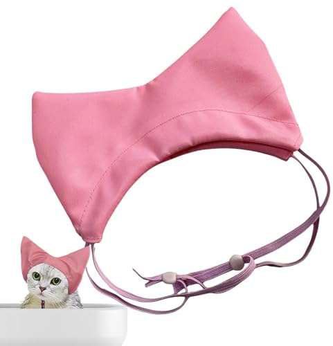 Veasbuu Cuffia da doccia per cani, cuffia da bagno regolabile, cuffia da doccia regolabile per orecchie per cani, in tessuto Oxford impermeabile, protezione per le orecchie, accessori per la cura