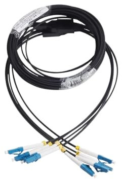 QTAZMJPB Cavo di prolunga in Fibra Ottica UPC 4 LC a 4 LC Linea di conversione Esterna monomodale a 4 Core Cavo Ottico 100M/120M/150M/200M/250M/300M(300M)