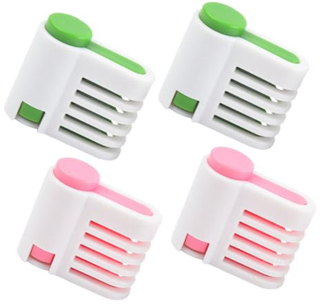 Healifty 4pcs Cake Leveler: 5-Tiers Bread Fixator for Uniform Slices - Plastic Leveler Guide for Homemade Bread Even Cutting and Slicing