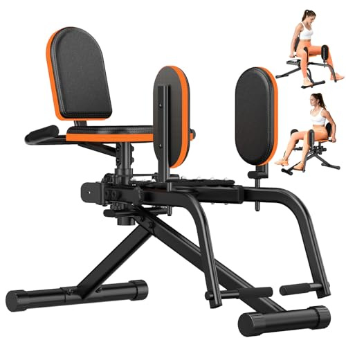 HXD-ERGO Macchina per Abduzione dell’Anca per Casa, Glute Trainer con Resistenza Regolabile, Attrezzo per Allenamento Glutei e Cosce, Compatta