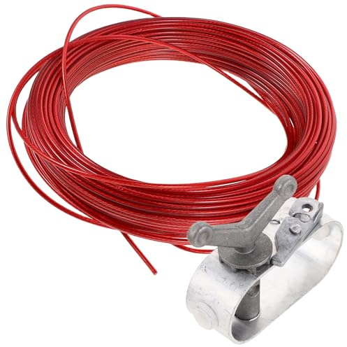 Mipcase Cabrestante Tensor De Aluminio para Cubierta De Piscina Cabrestante De Cable De Acero Recubierto De Plástico Trinquete De Resorte para Asegurar Cubiertas De Piscinas Elevadas