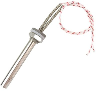 LOKLNEYK 12v Cartridge Heater 200w SUS304 Immersion Water Heater 12x280mm Ultra Long Heating Rod With Cold Zone