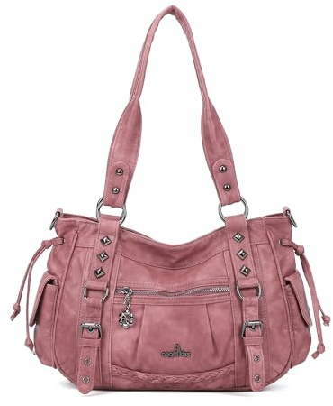 Angel Kiss Schultertasche für Damen, mehrere Taschen, Retro, Hobo-Handtaschen, Umhängetasche