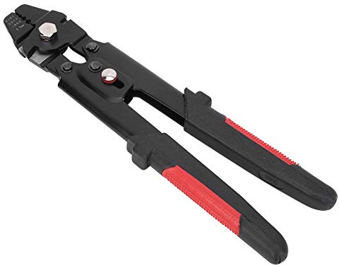 Alicates Crimpadores de Cables, Tenazas de Crimpar de Acero al Carbono para Cable 0.1-2.2mm² - Alta Precisión y Seguridad, Mango Ergonómico Antideslizante para Profesionales y