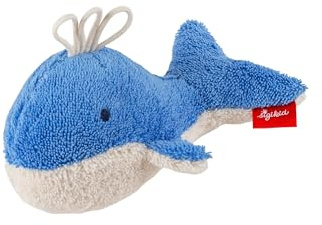 Sigikid Babyspielzeug sigibaby Rassel Greifling Wal Stofftier Babygeschenk