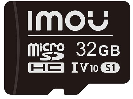 Imou Tarjeta de Memoria Micro 32 GB SDHC imou Velocidad de Lectura de hasta 95 MB/s Clase 10 UHS-I U1 Adaptador SD para Teléfono Inteligente, Tableta, Cámara de Acción, Computadora Portátil (32 GB)