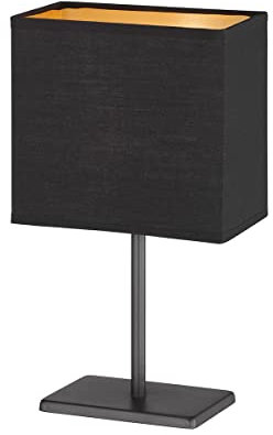 FHL easy! | Tischleuchte Kate | Sandschwarz/Goldfarben | 1x E14 max. 25 Watt | exklusive Leuchtmittel