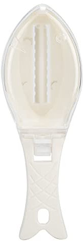 Squamatore Pesce,Spazzola per Pesci in Plastica, Rimuove Facilmente Le Squame di Pesce, Strumento Efficiente per Disincrostare Pesci Raschietto per Pesci per Chef e Cuochi di Casa(bianco)