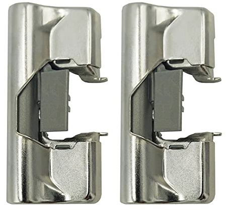 ED Ltd. Set of 2 Add On Soft Close Cabinet Hinge Adaptor 110° Cupboard Door Click Slide for Lama Salice Hinges