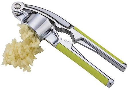 MAGICLULU Presse-ail Et Presse-gingembre Avec Outil Ouverture De Noix Ustensile De Cuisine Multifonctionnel Poignée Verte