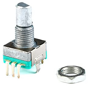 ANEIDA 5 Teile/los 20 Position Code Schalter Drehgeber EC11 Digitale Potentiometer mit Schalter 5Pin Griff Länge 15mm