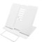 Atril para Libros de Metal Plegable,Soporte de Libro Atril de lectura de Metal Portátil Soporte para Libro para Tableta,Música,Libro de Recetas,Cocina,Oficina(blanco)