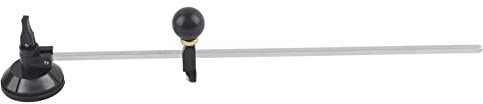 Glass Cutter 6-Wheel Compasses Circular Cutting Tool for Hobbyists and Professionals with Adjustable Circle Diameter, Plastic Material, Includes Suction Cup (80cm)