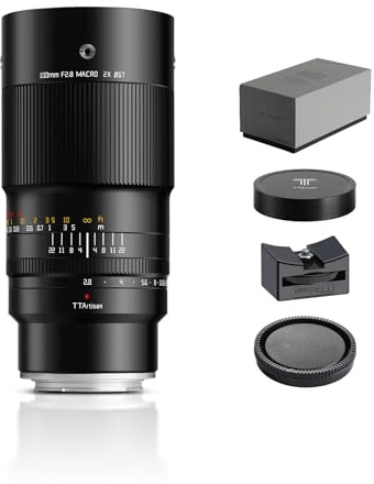TTArtisan 100mm F2.8 2X Macro, Full Frame Lens 2X Magnification for E-Mount Mirrorless Cameras A7IV A7RIV A7RV A7SIII A7C A9II A1 A6400 A6600 NEX-7 NEX-5T NEX-5R NEX-5N NEX-3N