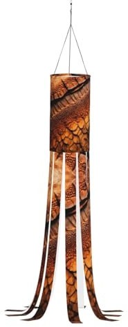 WCXTHGFA Windsack mit Dinosaurier-Muster, vielseitig, charmante Outdoor-Dekoration für Herbst, Erntedankfest, Winter