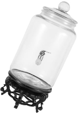 GALPADA Tarro Para Bebidas Botella Para Preparar Cerveza Botella De Vidrio Soporte Para Bebidas Alta Resistencia Gran Capacidad Diseño Transparente