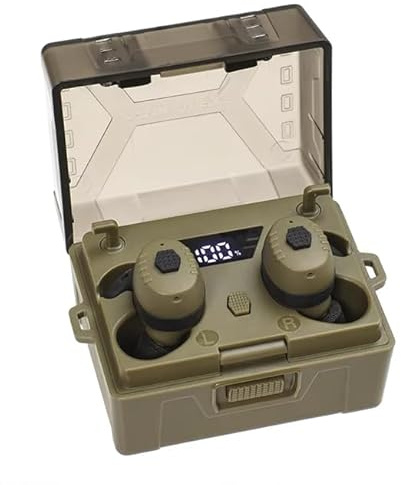 Omana Tapones electrónicos con cancelación de ruido, Bluetooth 5.4, protección auditiva, tapones para caza, táctica, tiro, militar, eventos musicales, construcción