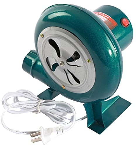Pealihuy Souffleur électrique à vitesse variable pour barbecue d'extérieur, centrifuge, à charbon, pour camping, pique-nique, extérieur, cuivre, 80 W