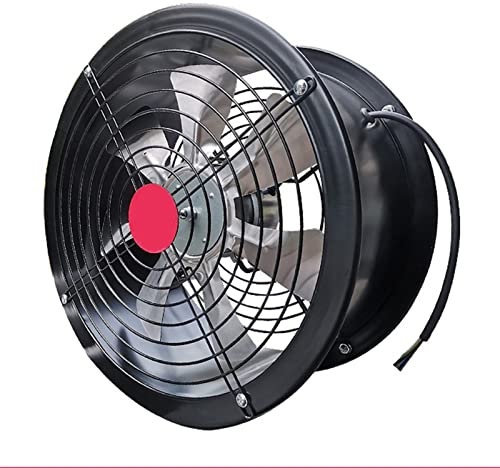 RWSXY Ventilatore di Ventilazione da 8/10/12 Pollici, Ventilatore ad Alta velocità, Ventilatore assiale di Scarico Industriale Commerciale da Parete, Potente Ventilatore di Scarico dei fumi in Met