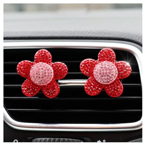 TMTGTS Auto lüftungsschlitz Clips Lufterfrischer diffusor Strass Vent Clip mit Schwämmchen Aromatherapie Deko Lüftung Bling Autozubehör Geburtstagen Restaurants Wohnzimmern Arbeitszimmern Cafés