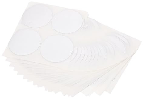 SEAFRONT 100 St Aluminiumfolielock Kaffekapseltätningar Stark Självhäftande Kapselöverdrag Lätt Att Rengöra Borttagning Förhindra Rivning för Yoghurtkoppar Teburkar Tårtkoppar (60 MM)